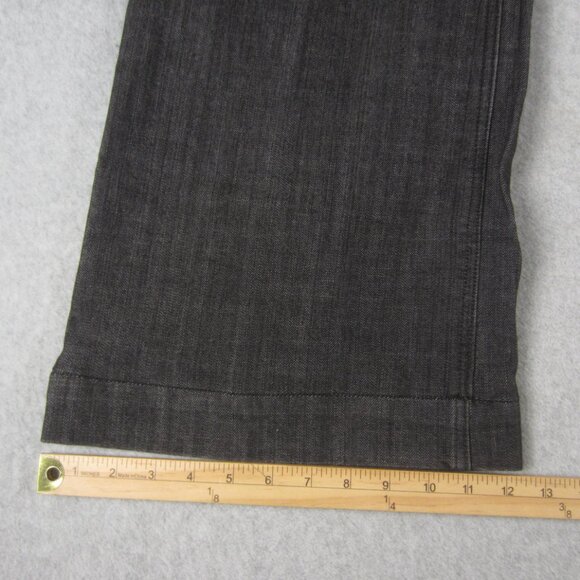 Mossimo Jeans Womens 22W Plus Dark Wash Stretch Trouser Denim Altered Hem - Picture 8 of 15